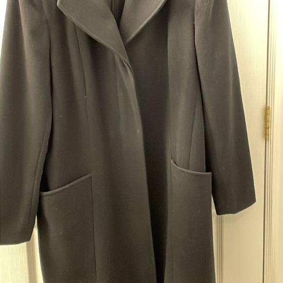 Alfred Dunner 100% Wool Pea Coat. Black. Size 12 P simple classic timeless - Picture 3 of 11